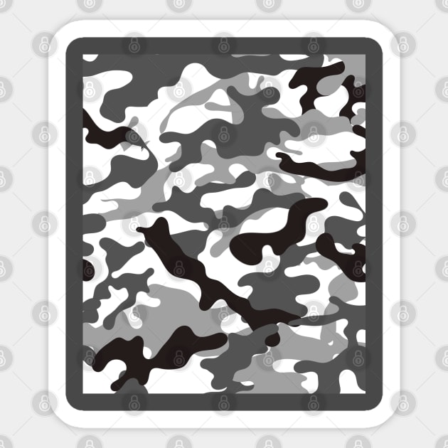 Urban Camo Military Sticker by mBs